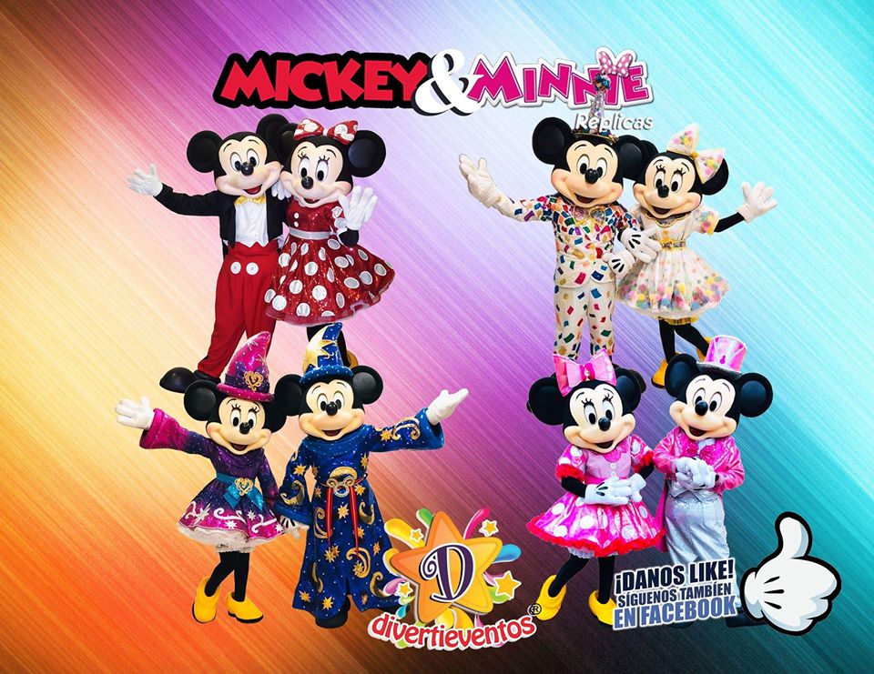 Mickey y Minnie réplicas